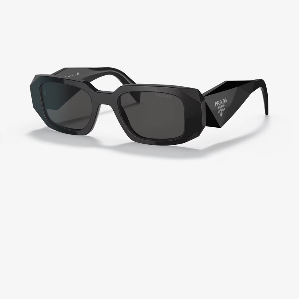 Prada Black Rectangular Sunglasses